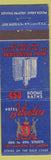 Matchbook Cover - Hotel Belvedere New York City