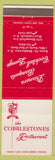 Matchbook Cover - Cobblestones Restaurant West Caldwell NJ WEAR