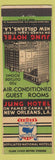 Matchbook Cover - Jung Hotel New Orleans LA