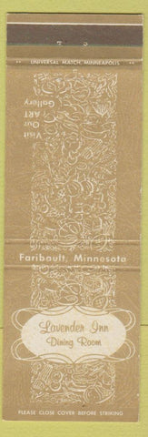 Matchbook Cover - Lavender Inn Restaurant Faribault MN