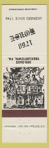 Matchbook Cover - 1760 House Restaurant Trexlertown PA