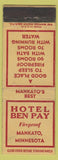 Matchbook Cover - Hotel Pen Bay Mankato MN WORN