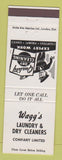 Matchbook Cover - Wagg's Laundry Dry Cleaners Canada