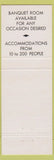 Matchbook Cover - Greene's West Restaurant Lounge Hickory Hills IL
