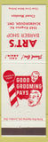 Matchbook Cover - Art's Barber Shop Scarborough ON