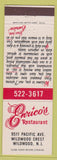 Matchbook Cover - Enrico's Restaurant Wildwood NJ
