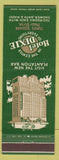 Matchbook Cover - Hotel Dixie New York City