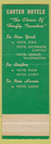Matchbook Cover - Hotel Dixie New York City
