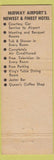 Matchbook Cover - Airways Hotel Chicago IL