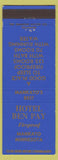 Matchbook Cover - Hotel Ben Pay Mankato MN