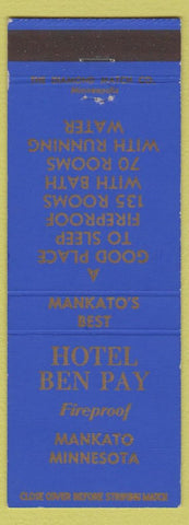 Matchbook Cover - Hotel Ben Pay Mankato MN