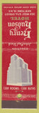 Matchbook Cover - Henry Hudson Hotel New York City