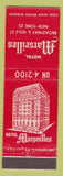 Matchbook Cover - Hotel Marseilles New York City