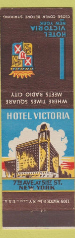 Matchbook Cover - Hotel Victoria New York City