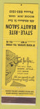 Matchbook Cover - Style Rite Beauty Salon Moose Jaw SK girlie