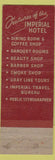 Matchbook Cover - Imperial Hotel Portland OR