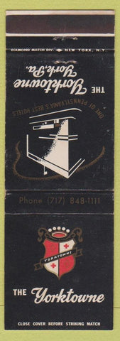 Matchbook Cover - The Yorktowne Hotel York PA