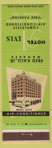 Matchbook Cover - Hotel Alvis Monroe LA