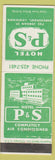 Matchbook Cover - Hotel P and S Shreveport LA