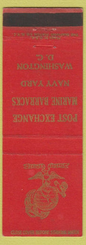 Matchbook Cover - US Marines Post Exchange Navy Yard Washington DC military