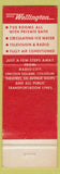 Matchbook Cover - Hotel Wellington New York City WEAR
