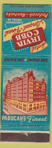 Matchbook Cover - Hotel Irvin Cobb Paducah KY