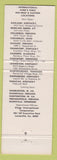 Matchbook Cover - King's Table Smorgasbord CHAIN KY OH WV