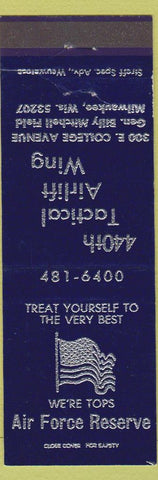 Matchbook Cover - Air Force Reserve Milwaukee WI 440th Tactical Airlift Wing