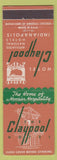 Matchbook Cover - Hotel Claypool Indinapolis IN