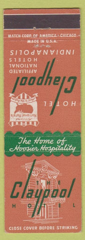 Matchbook Cover - Hotel Claypool Indinapolis IN