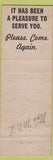 Matchbook Cover - Hotel Placer Helena MT
