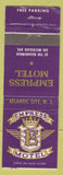 Matchbook Cover - Empress Motel Atlantic City NJ WEAR