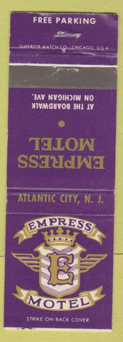 Matchbook Cover - Empress Motel Atlantic City NJ WEAR