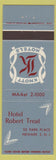 Matchbook Cover - Hotel Robert Treat Newark NJ