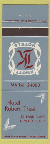 Matchbook Cover - Hotel Robert Treat Newark NJ