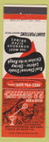 Matchbook Cover - Chubbys Hearth West Collingswood NJ