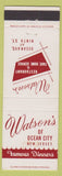 Matchbook Cover - Watson's Restaurant Ocean City NJ