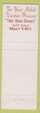 Matchbook Cover - Watson's Restaurant Ocean City NJ