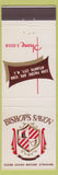 Matchbook Cover - Bishop Savoy Atlantic City NJ restaurant