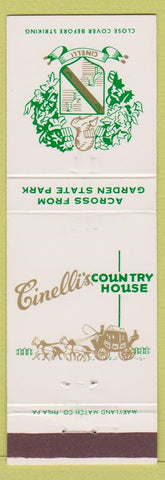 Matchbook Cover - Cinelli's Country House Cherry Hill NJ