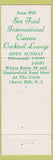 Matchbook Cover - Cinelli's Country House Cherry Hill NJ