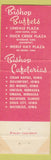 Matchbook Cover - Bishops Cafeterias Cedar Rapids Davenport Des Moines IA