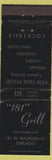 Matchbook Cover - 181 Grill Chicago IL WEAR