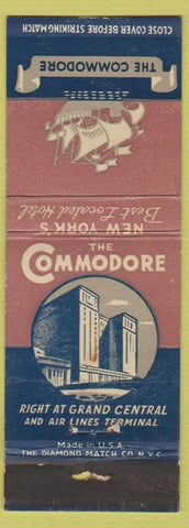 Matchbook Cover - Commodore Hotel New York City WEAR