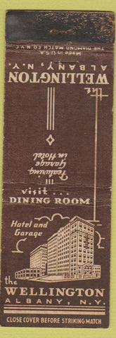 Matchbook Cover - Wellington Hotel Albany NY WEAR