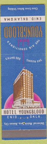 Matchbook Cover - Hotel Youngblood Enid OK