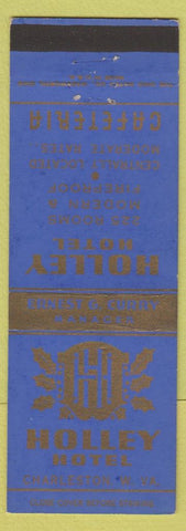 Matchbook Cover - Holley Hotel Charleston WV