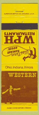 Matchbook Cover - WPH Western Restaurants Pancakes OH IN IL