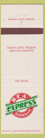 Matchbook Cover - REA Express Restaurant Akron OH