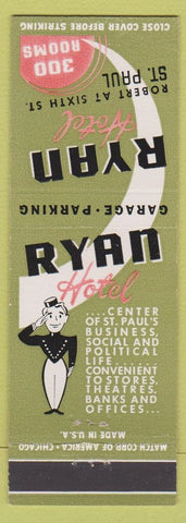 Matchbook Cover - Ryan Hotel St Paul MN